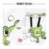 RPLIFE Cute Cartoon Frog White Barber Cape, Waterproof, 165 x 140 cm view 4
