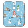 RPLIFE Professional Haircut Cape with Snowmen, Hats and Scarves, 165 x 140 cm, Shampoo Salon Cape view 1