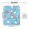 RPLIFE Professional Haircut Cape with Snowmen, Hats and Scarves, 165 x 140 cm, Shampoo Salon Cape view 3