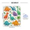 RPLIFE Haircut Cape with Colorful Dinosaurs, Polyester Barber Cape for Adults view 3