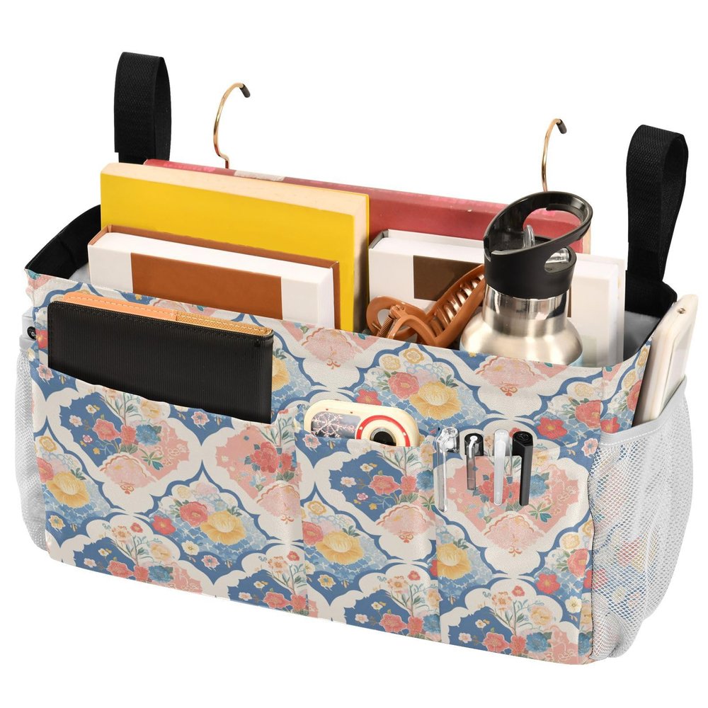 FRODOTGV Bedside Caddy Storage Bag with Water Bottle Holder