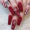 NICENEEDED 24-Piece Christmas Press-On Nails, Short Square Design view 1