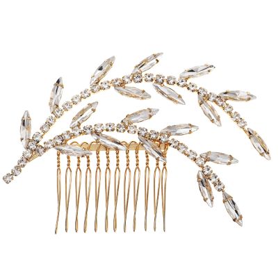 esmen Simple Bridal Crystal Hair Comb