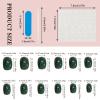 NICENEEDED 24-Piece Green Christmas Press-On Nails, Short Square view 2
