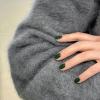 NICENEEDED 24-Piece Green Christmas Press-On Nails, Short Square view 4
