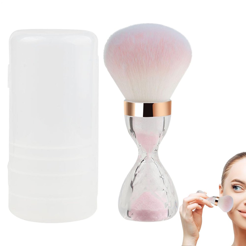 Blush Makeup Brush with Portable Funnel Handle