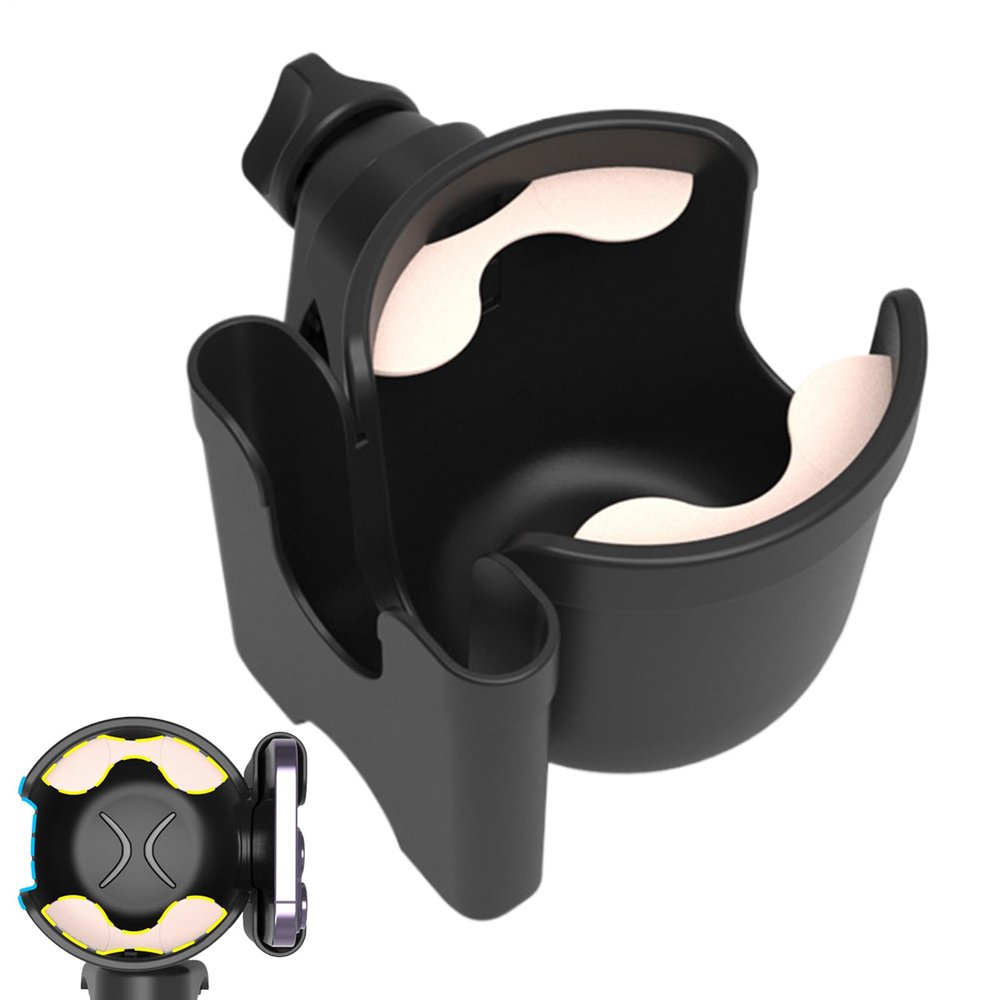 Stroller Cup Holder with Non-Slip Adjustable Mount