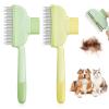 2-Pack Cat Undercoat Brush - Self-Cleaning Comb for Short & Long Hair view 1