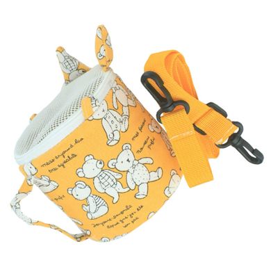 PartyKindom Yellow Polyester Hamster Travel Carrier, Portable Small Pet Bag