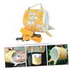 PartyKindom Yellow Polyester Hamster Travel Carrier, Portable Small Pet Bag view 3