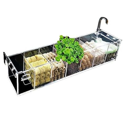 External Acrylic Aquarium Filter Box, Transparent Hang-On Design