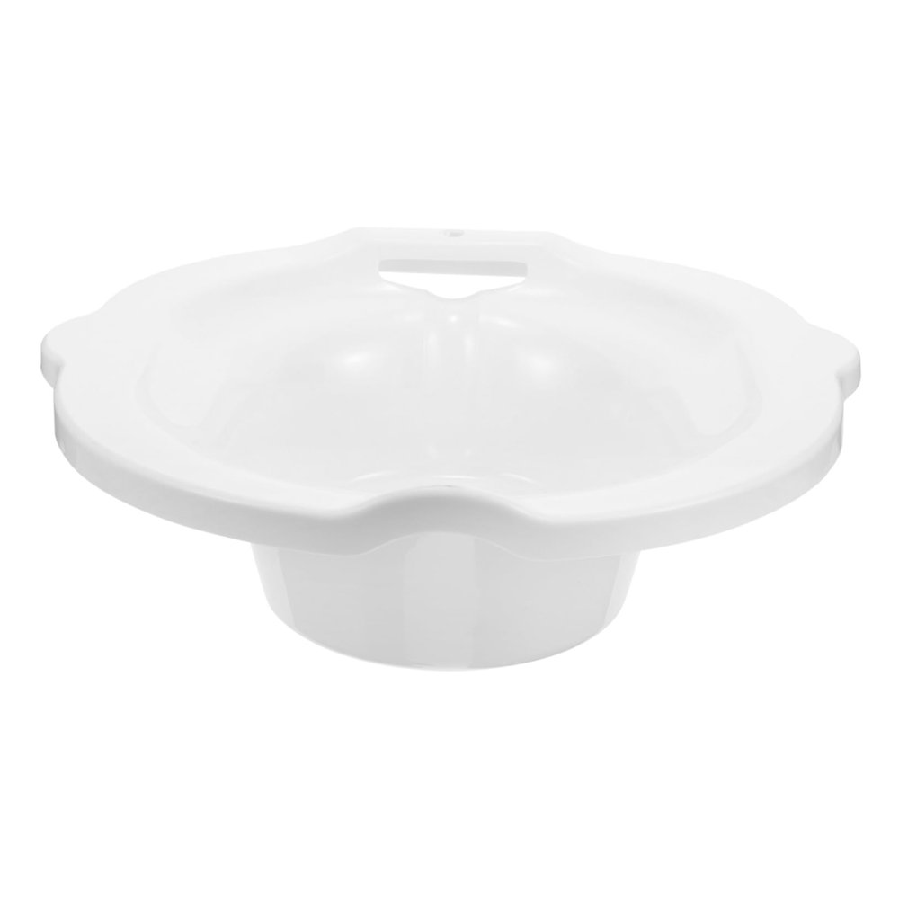 PP Sitz Bath Basin for Hips and Perineum, White, with Hanging Hole