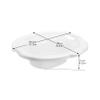 PP Sitz Bath Basin for Hips and Perineum, White, with Hanging Hole view 2