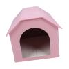 Acouto Indoor/Outdoor Pet House for Small to Medium Dogs, Cats, Rabbits and Puppies, Pink view 4
