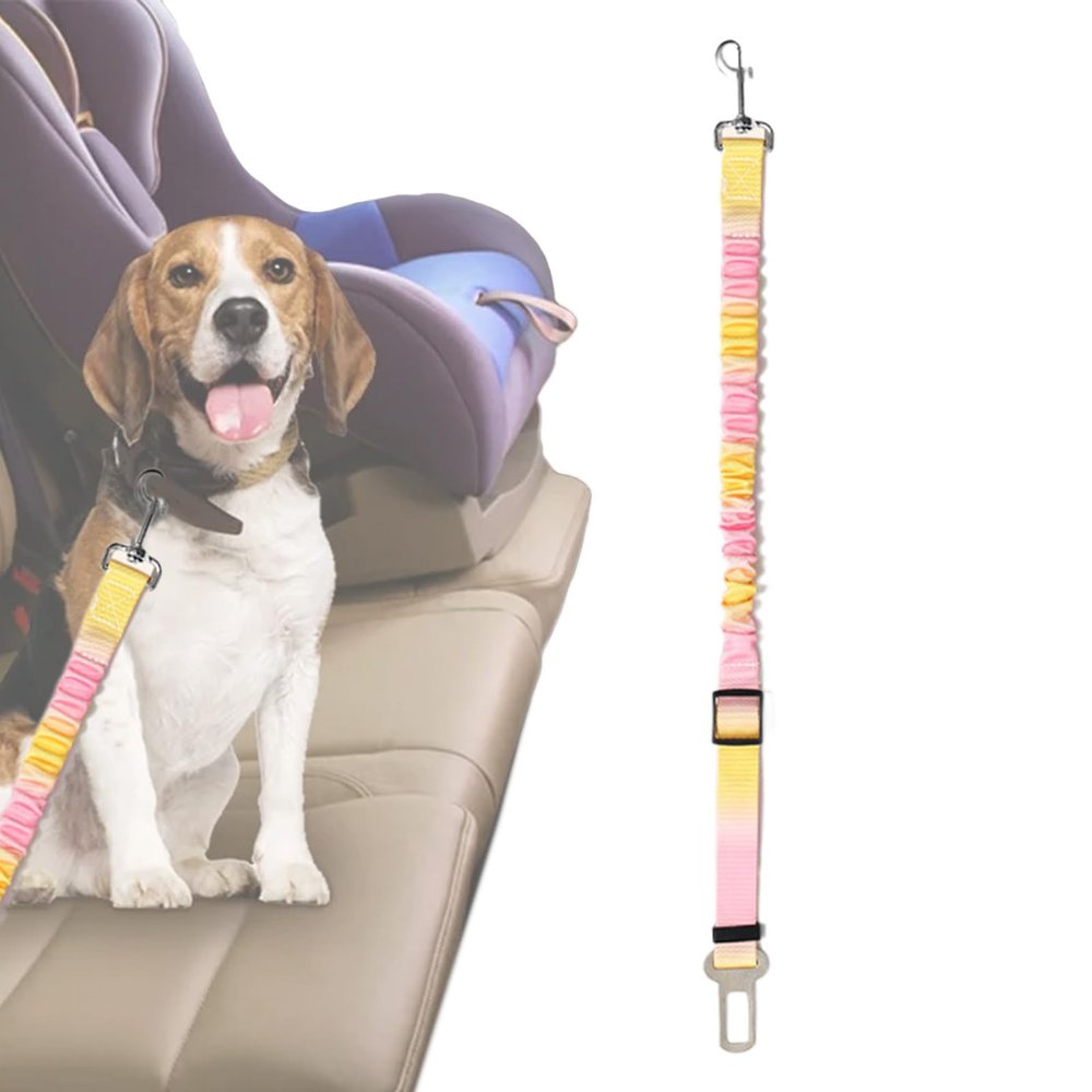 Dog Seat Belt for Car - Adjustable Nylon Harness
