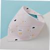 GARIOUANS 6-Piece Double-Layer Creative Waterproof Cotton Triangle Bibs for Boys and Girls, Mixed Designs view 2