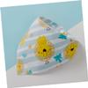 GARIOUANS 6-Piece Double-Layer Creative Waterproof Cotton Triangle Bibs for Boys and Girls, Mixed Designs view 3