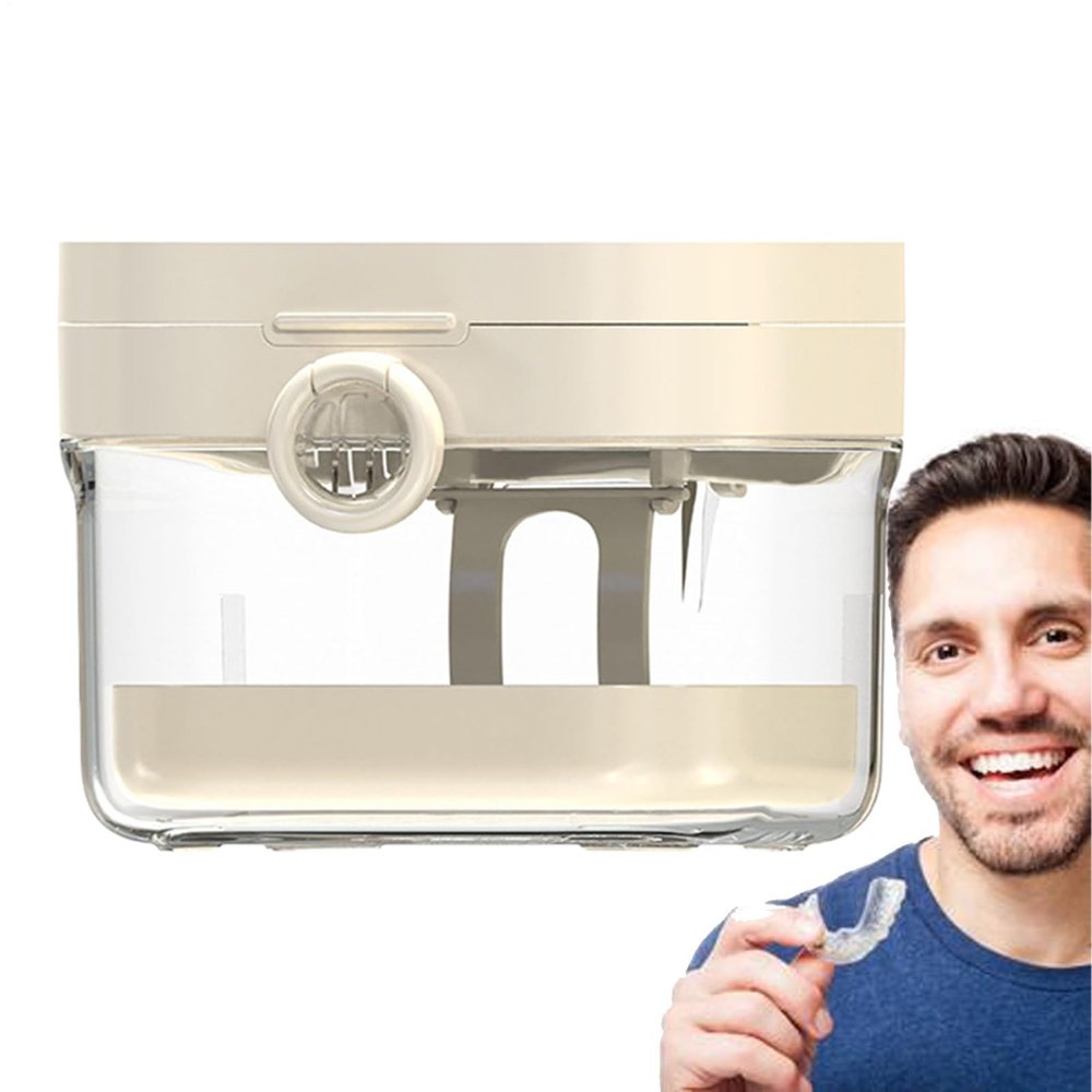 Dayysiuy Denture Soaking Container and Storage Box