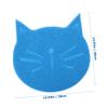 VERDANVERSE Cat-Shaped PVC Feeding Mat, Non-Slip Waterproof Bowl Mat view 2