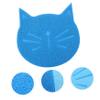 VERDANVERSE Cat-Shaped PVC Feeding Mat, Non-Slip Waterproof Bowl Mat view 3