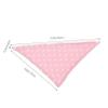 minkissy Bandana Bib for Newborns, Double-Layer Absorbent Cotton, Pink with White Dots view 2