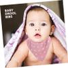 minkissy Bandana Bib for Newborns, Double-Layer Absorbent Cotton, Pink with White Dots view 4