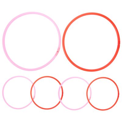 VICASKY Floating Plant Rings, Assorted Colors, 6-Pack, Plastic Fish Feeding Rings for Aquariums