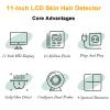 11-Inch HD LCD Hair and Scalp Detector with Dual-Lens Moisture and Oil Analyzer view 2