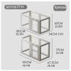 Transparent Acrylic Playpen, Portable Durable Indoor Pet Fence for Home, Stairs, and Fireplace Barriers view 2