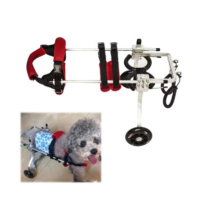 Dog Wheelchair for Paralyzed Pets, 2-Wheel Support Cart for Injured or Disabled Dogs