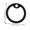 Round Silicone Dog Tag Rings, 15-Pack, Black view 2