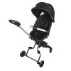 Kinderkraft Lightweight Travel Stroller for Toddlers, Foldable, Reversible Rotating Seat, Compact, 30 x 55 x 86.5 cm, up to 22 kg (B-Black) view 1