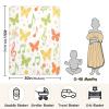 Personalized Summer Butterfly Blanket, Soft, Customizable, for Nursery and Crib, 76.2 x 101.6 cm, Yellow/Green view 3