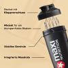 MaxiNutrition Protein Shaker, 700 ml, Black, Stainless Steel Ball view 2