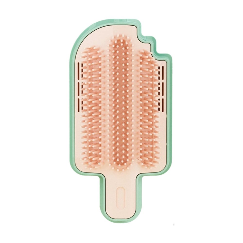 Lilinzh Adjustable Pet Grooming Brush Set, Wall-Mountable Cat Hair Remover with Soft Bristles
