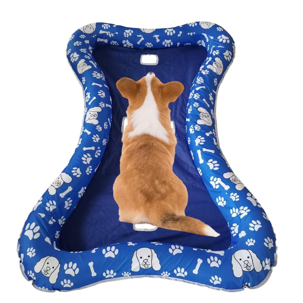 Non-Slip Inflatable Pool Float Mat for Dogs