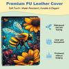 Small Photo Album, 12.7 x 17.8 cm, 120 Photos, PU Leather Cover, Elastic Band, Colorful Bee view 4