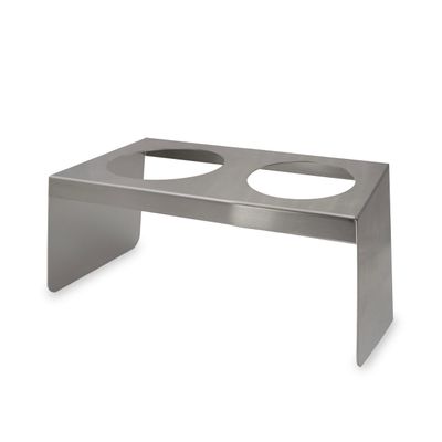 Feuerfest 123 Elevated Dog Bowl Stand for 2 Bowls, 12 cm