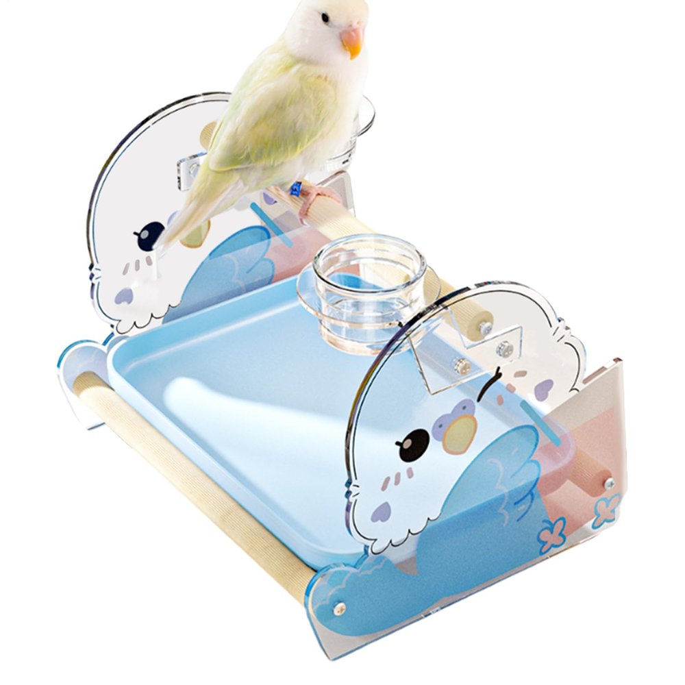 Bird Training Perch Stand with Tray