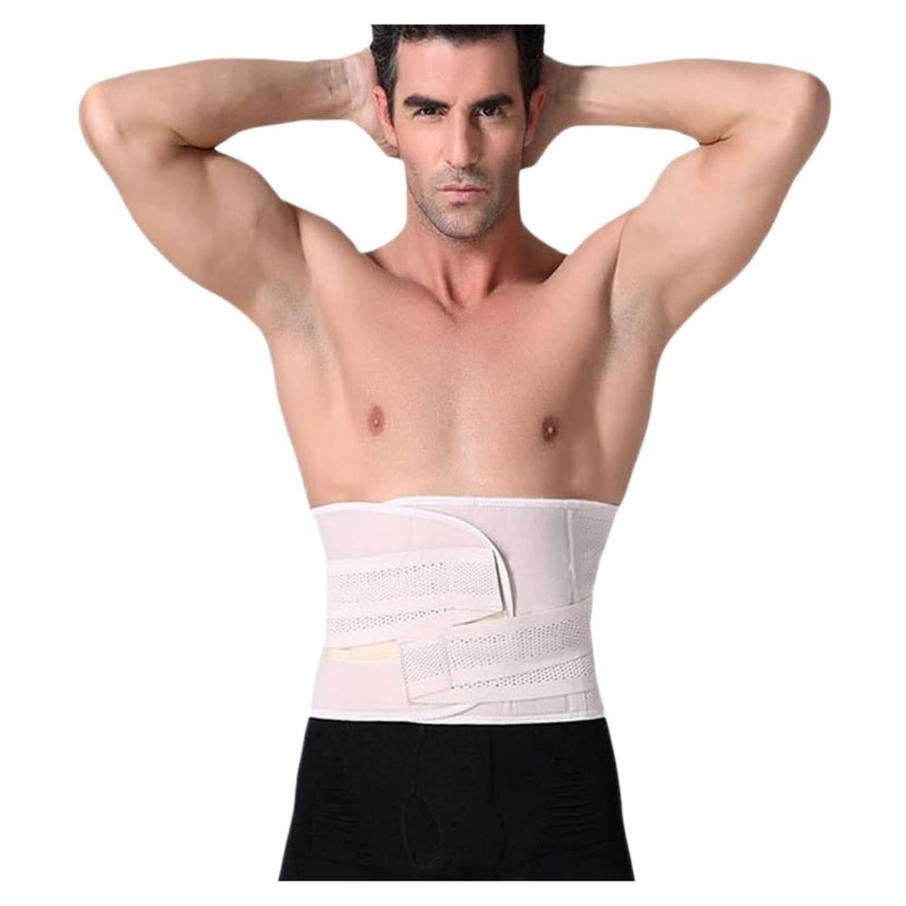TOTIKI Neoprene Waist Trainer and Back Support Belt, Beige, XL