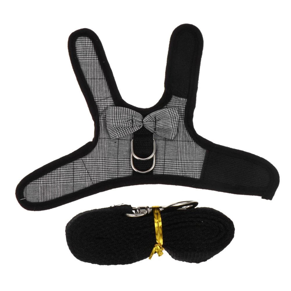 SOIMISS Breathable Adjustable Rabbit Harness with Leash for Small Pets, Lightweight and Comfortable for Outdoor Walks and Indoor Activities