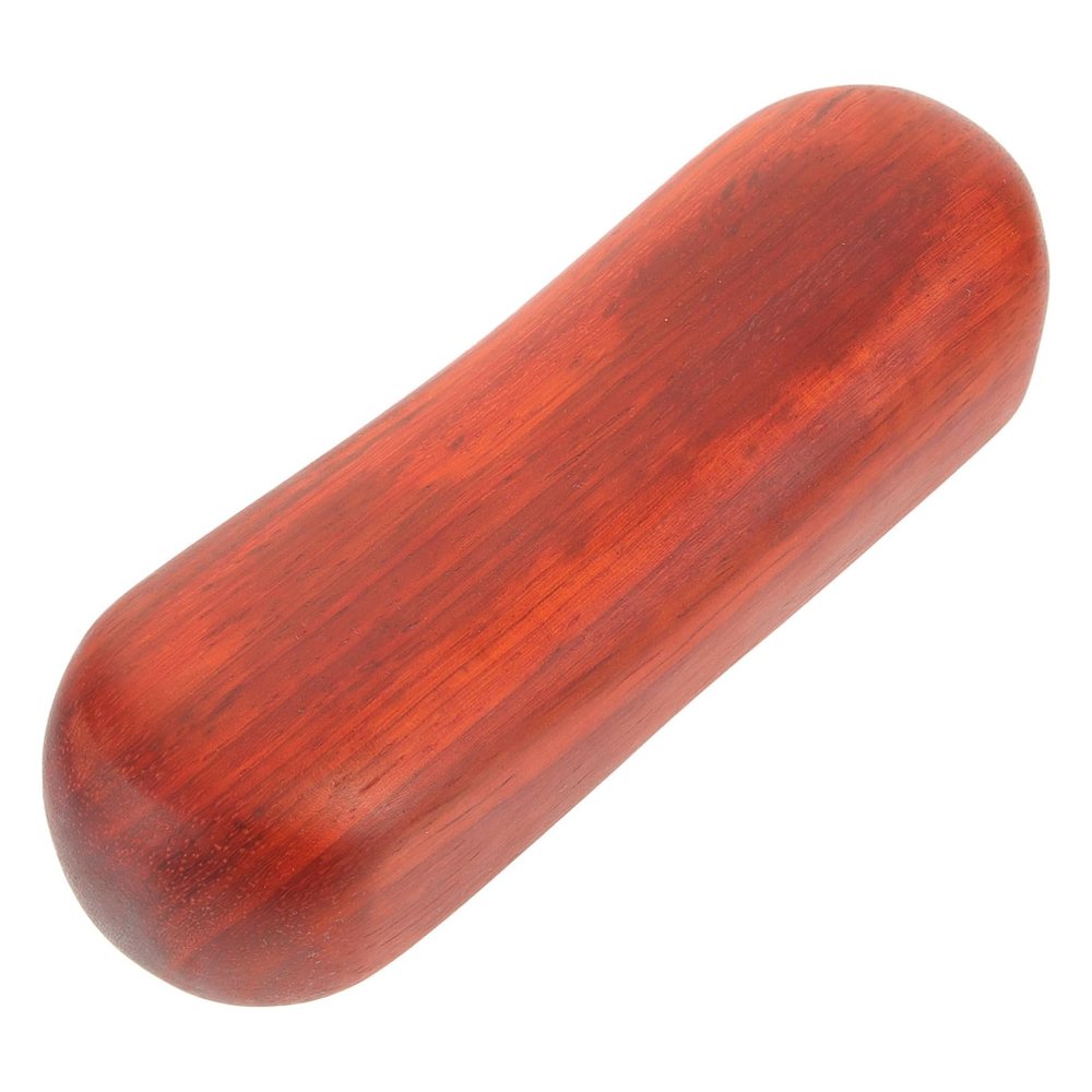Mobestech Ergonomic Wooden Wrist Pulse Cushion, Brown, Portable Round Cushion for Meridian Stretching, Clinics and Blood Draws
