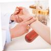 Mobestech Ergonomic Wooden Wrist Pulse Cushion, Brown, Portable Round Cushion for Meridian Stretching, Clinics and Blood Draws view 4