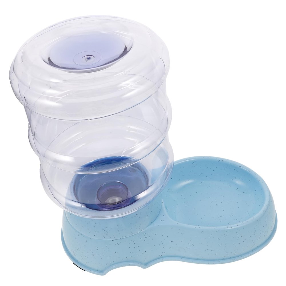 HEMOTON Automatic Pet Water Dispenser for Cats and Dogs, Large Durable Water Bowl, Compact and Easy to Use, with Transparent Water Level Indicator for Optimal Hygiene
