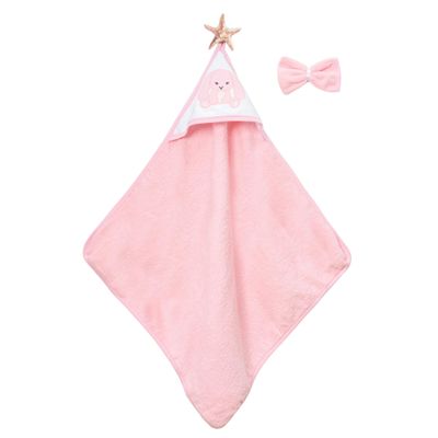 Ankibaby Baby Bath Towel with Bunny Design, 100% Cotton, Soft and Absorbent Hooded Towel for Newborns and Toddlers