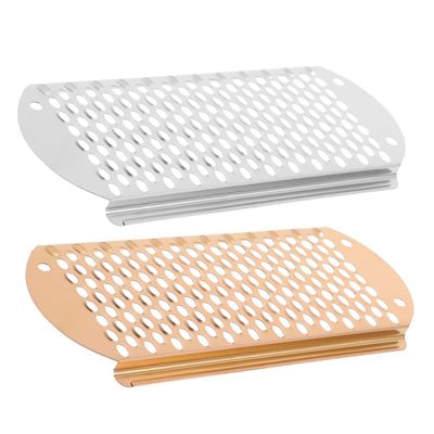 Beavorty 2-Piece Foot File Set with Replacement Blades for Pedicure and Foot Care, Ergonomic, Easy to Clean, for Dry and Cracked Feet, Rose Gold and Silver