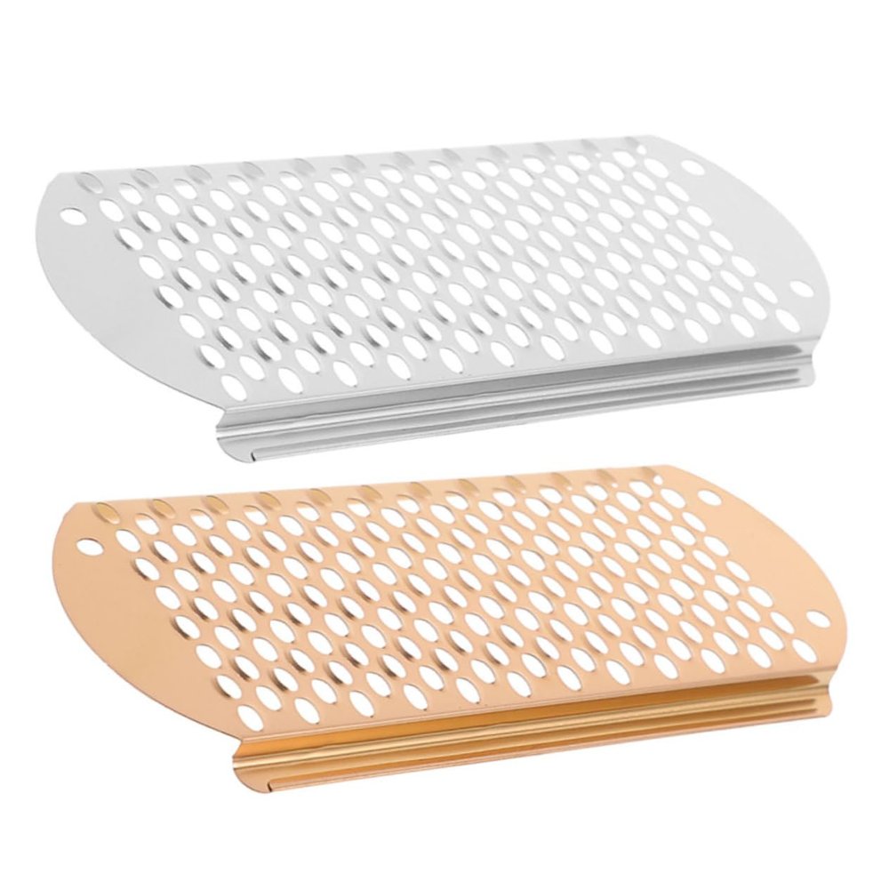Beavorty 2-Piece Foot File Set with Replacement Blades for Pedicure and Foot Care, Ergonomic, Easy to Clean, for Dry and Cracked Feet, Rose Gold and Silver
