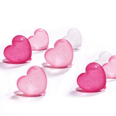 Thonlai 15-Pack Heart-Shaped Reusable Ice Cubes for Whiskey, Vodka, Coffee, and Other Drinks
