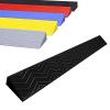 JINGJIAOPLSD Plastic Door Threshold Ramp for 16.5 cm High Thresholds, Portable Ramp for Wheelchairs, Wheelbarrows, Bicycles and Sweeping Robots (Black, 100 x 12 x 5.5 cm) view 1