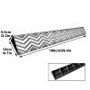 JINGJIAOPLSD Plastic Door Threshold Ramp for 16.5 cm High Thresholds, Portable Ramp for Wheelchairs, Wheelbarrows, Bicycles and Sweeping Robots (Black, 100 x 12 x 5.5 cm) view 2